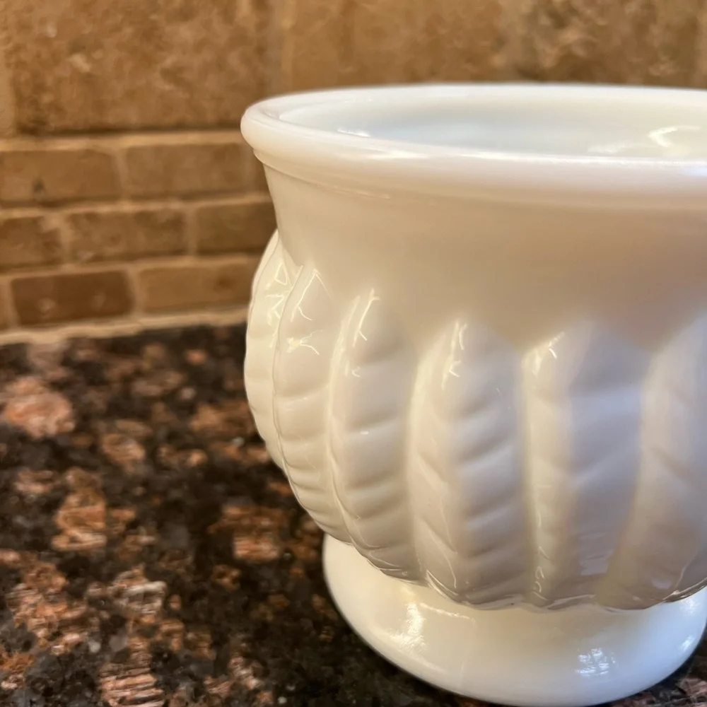 Vintage 1950’s Randall Milk Glass Planter